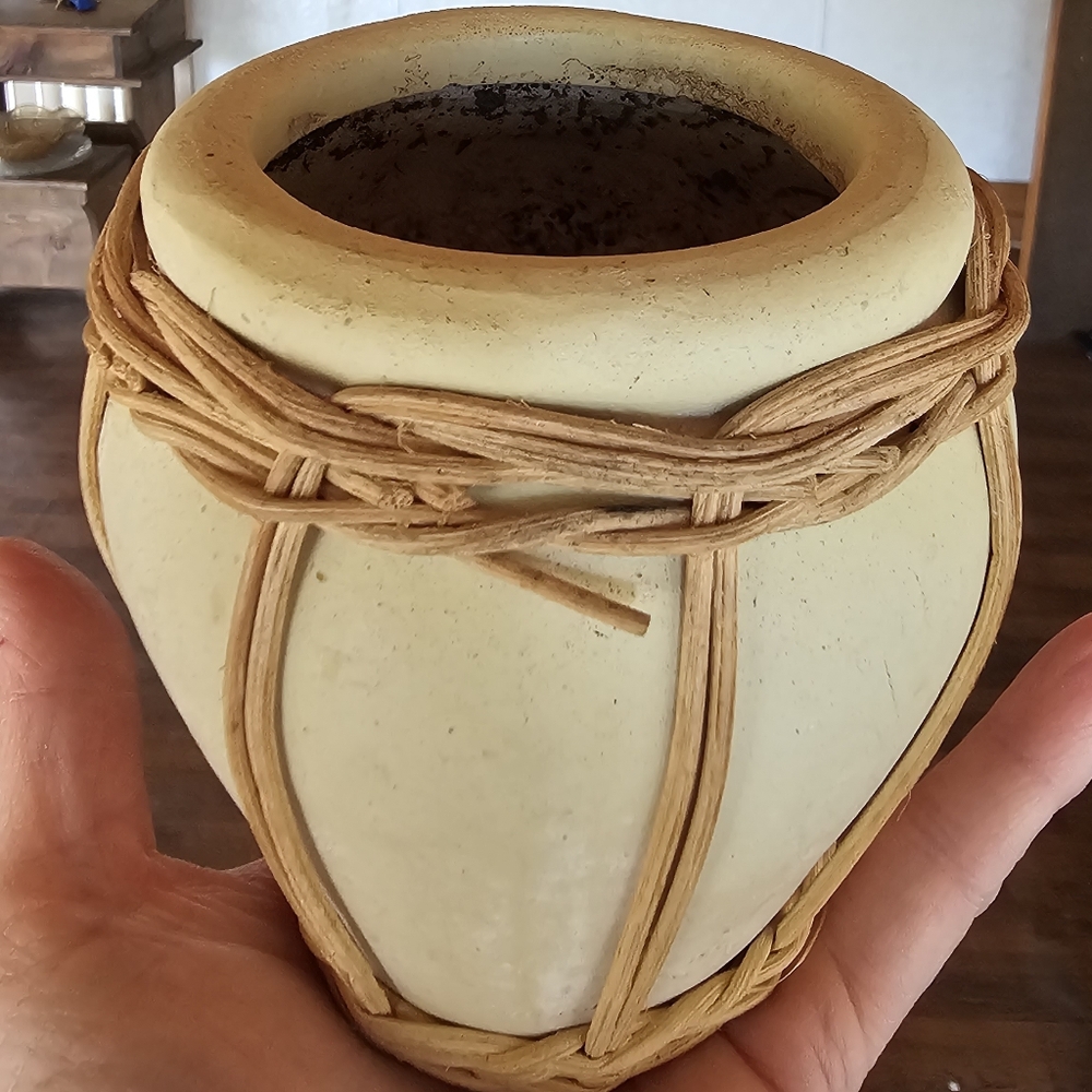 Vintage pottery jar